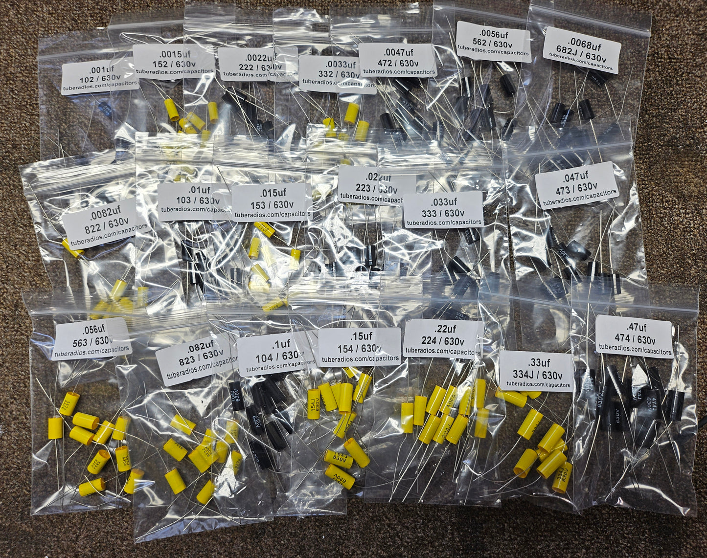 Axial Film Capacitor 630 Volts